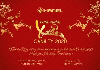 HANEL GỬI LỜI CHÚC MỪNG XUÂN CANH TÝ 2020 ĐẾN QUÝ CỔ ĐÔNG, ĐỐI TÁC, KHÁCH HÀNG